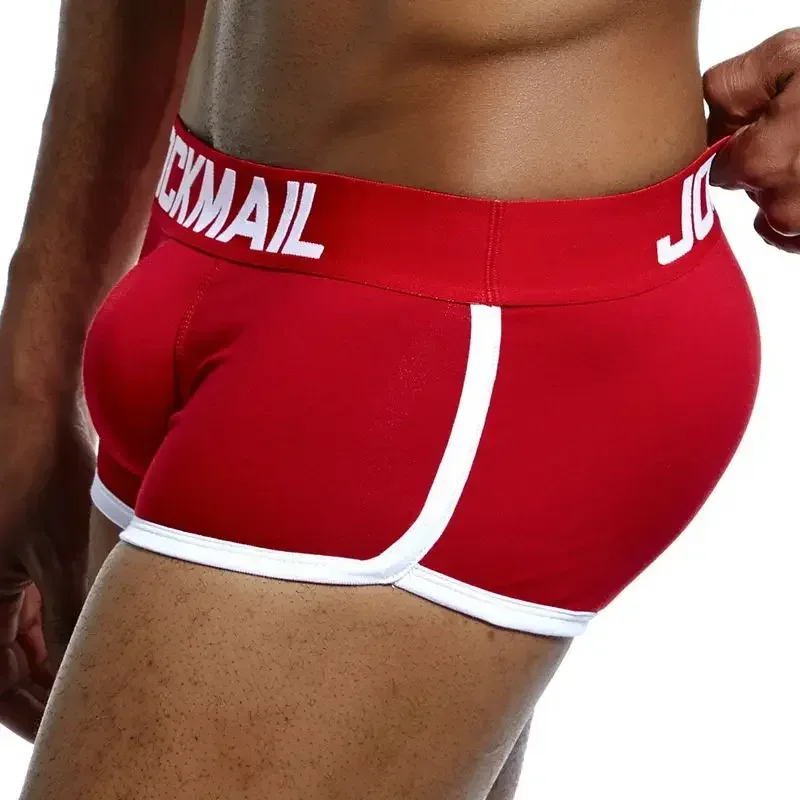 Brand sexy men underwear bulge enhancing men Boxer include Penis pad and hips buttocks double Removable push up cup 3256807779717113 — image 9