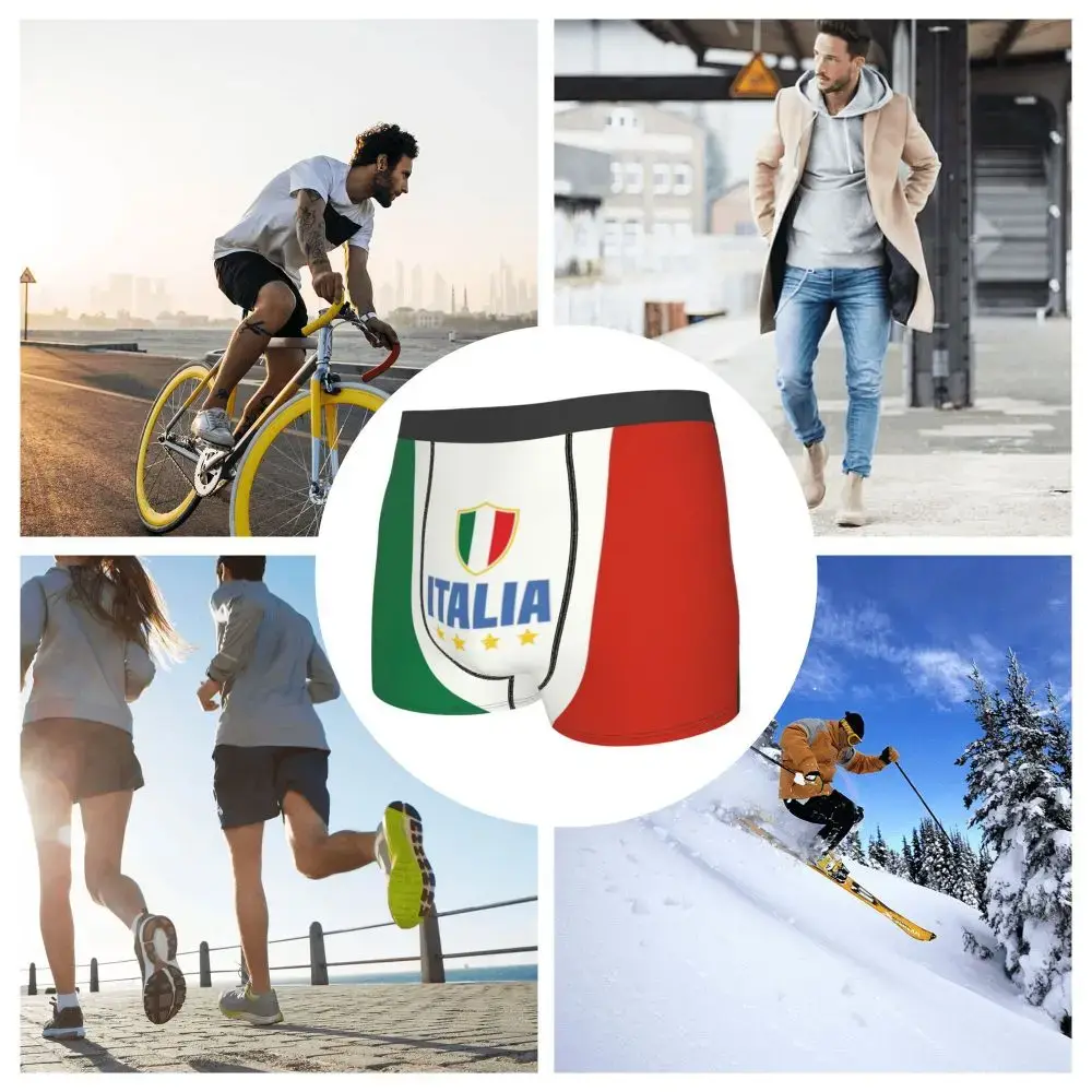 Flag Of Italy Underwear Men Sexy Print Customized Italian Patriotic Boxer Briefs Shorts Panties Soft Underpants — image 7