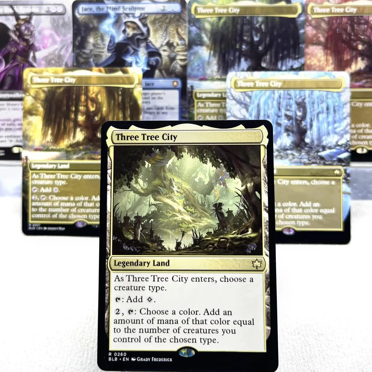 BLB BLC MH3 OTP HOLO7-Ⅰ02 TCG Cards Proxys Three Tree City Ygra Eater of All Maha the Its Feathers Night — image 1