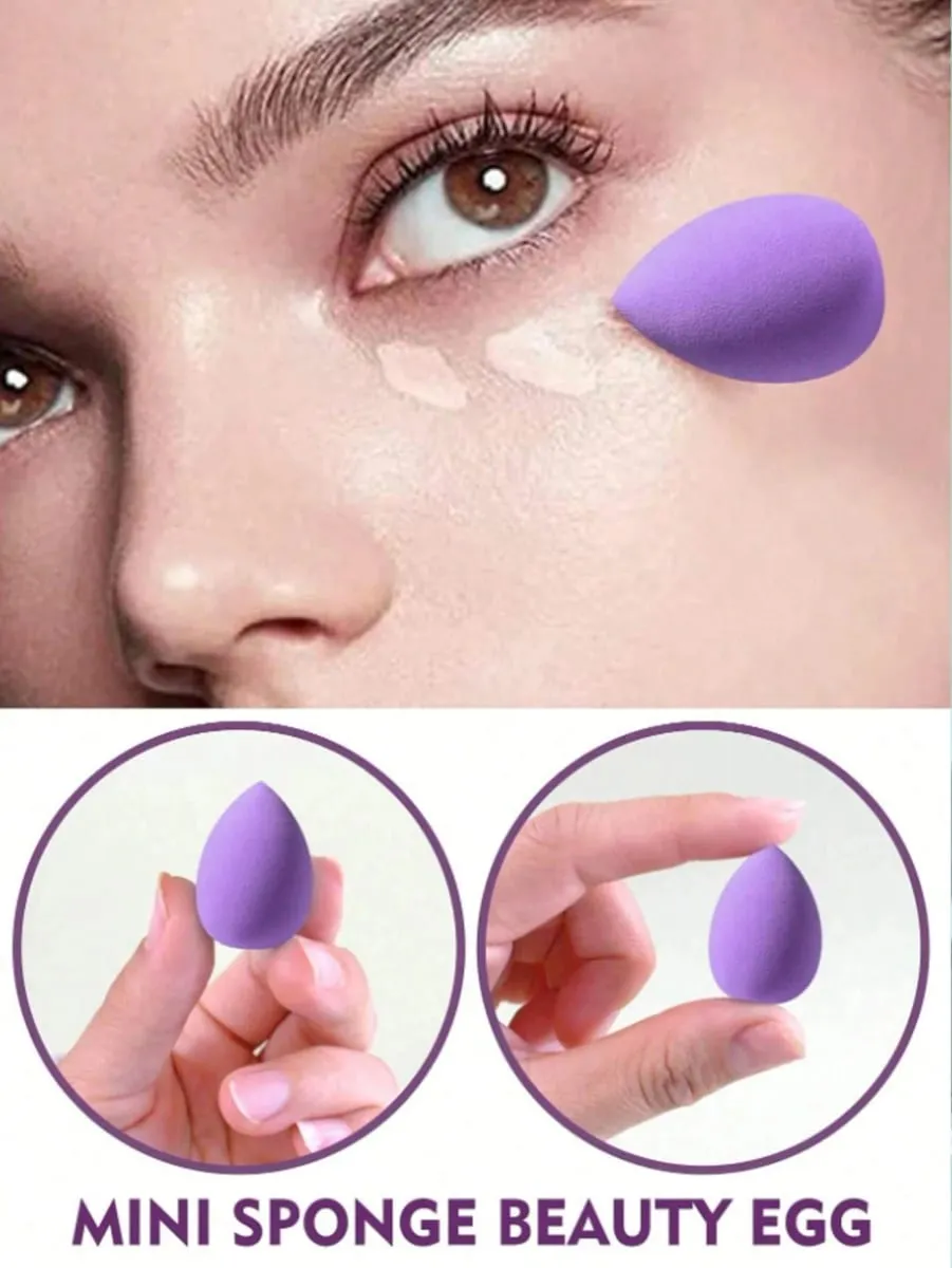 3/20/60Pcs Portable Reusable Water Drop Shape Mini Blender Sponge Beauty Cosmetic Foundation Cosmetic Sponge Makeup Blender — image 4