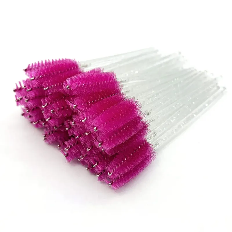 Brosses à cils jetables, manche en diamant en cristal, brosse à cils, baguettes de Mascara à sourcils, fournitures d'extension de cils, outils de maquillage — image 2