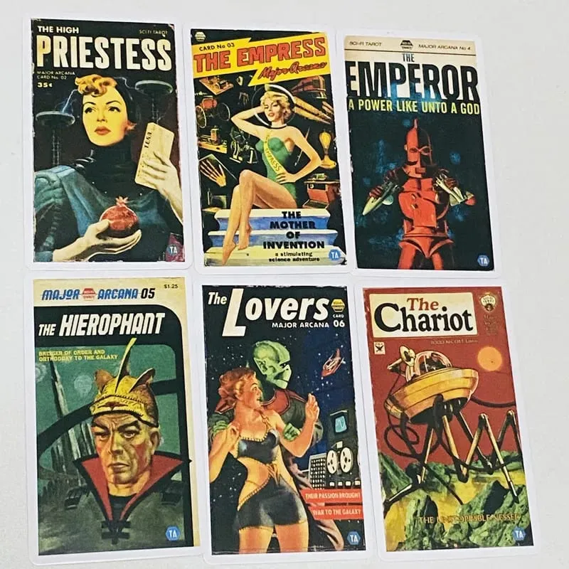 Todd Alcott's Sci-Fi Tarot Cards A 78 Divination Deck English Versions Edition Oracle Board Playing Table Game For Party — image 2