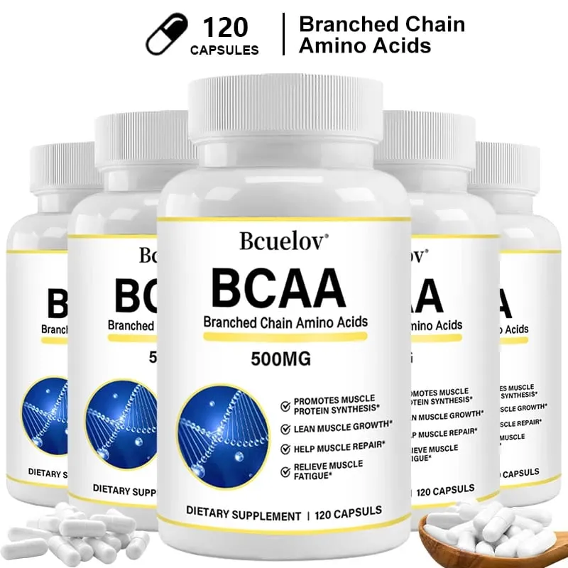 Supplement – Branched Chain Amino Acids Capsules – Enhance Strength and Energy Levels Increase Muscle Mass — image 1