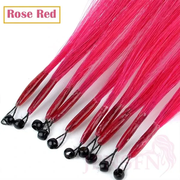8D Natural Hair Extensions Human Hair 10pcs 0.5g/s Micro Ring 18Inch Micro Link Hair Loop Extension For Women variety of color — image 14