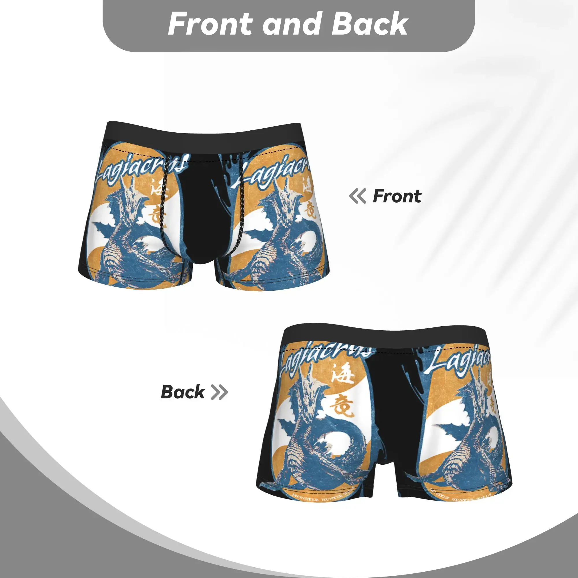 Wilds Lagiacrus BP Monster Hunter Quần Lót Breathbale Quần Lót Quần Lót Nam Thông Gió Quần Short Quần Sịp Boxer — image 5