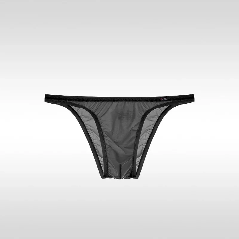 Men's Underwear Sexy Low-Waisted Ice Silk Ultra-Thin Silky Japanese Small Triangle Pants One-Piece