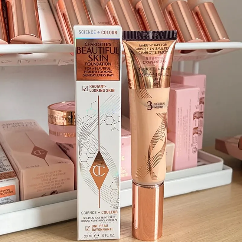 Charlotte Latest Tilbury Moisturized Plump Lip Gloss Highlights Concealer Liquid Foundation Two Color Heartbeat Blush Makeup — image 23