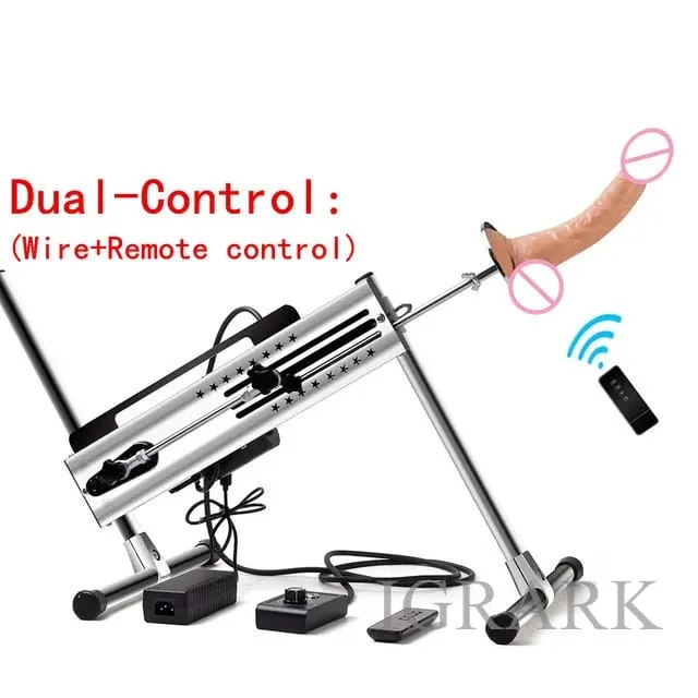 แบบมีสาย/ไร้สาย Dual Control Quiet Sex Machine 120W Vac-u-Lock Love เครื่อง 3-15 ซม.จังหวะ Vibrator เพศของเล่นสำหรับผู้หญิง — image 7