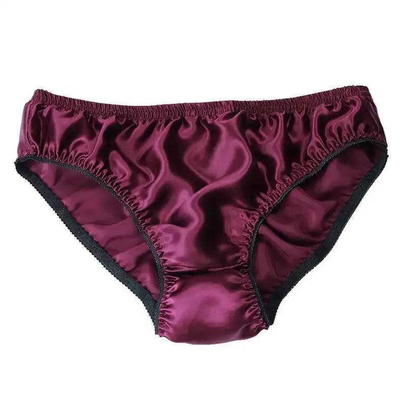 Hot-selling 100% silk panties male mulberry silk trigonometric underwear men briefs
