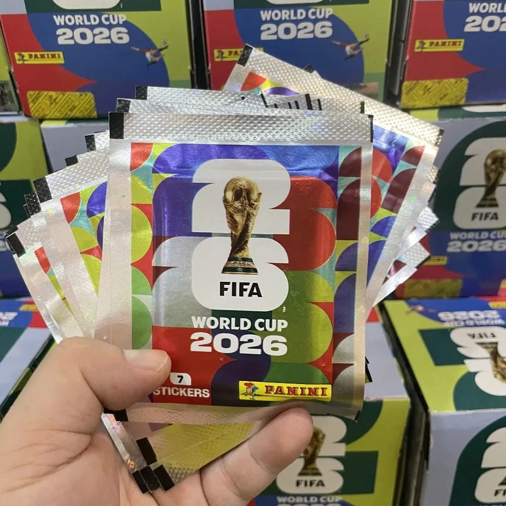2026 FIFA World Cup Panini Samlerklistermærkesæt med matchende album 50 pakker 7 klistermærker hver i alt 350 til sportsfans — image 4