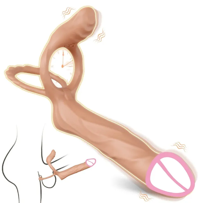 สอดใส่คู่Vibratorสำหรับคู่แหวนอวัยวะเพศชายSemenแหวนอวัยวะเพศชายขยายเรียลไทม์Vibratingเพศของเล่นสำหรับผู้ชายผู้ใหญ่ — image 8