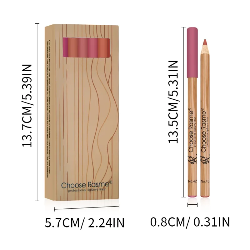 12 Matte Lip Liner Pencil Set Color Rendering Easy Makeup Waterproof Durable Lip Makeup Cosmetics Valentine's Day Gift — image 5