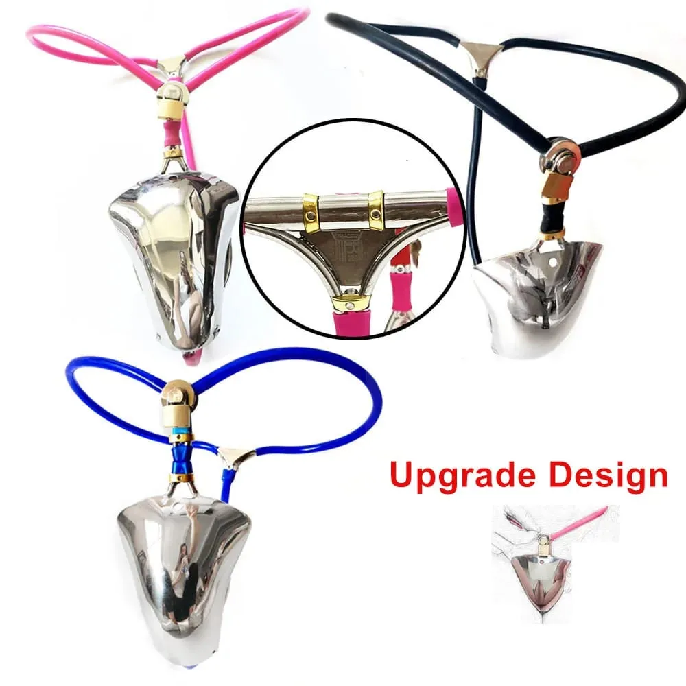 Male Chastity Cage Device Size Adjustable Leather Belt Penis Ring Underwear Scrotum Protectors Dildo Anal Plug Sex Toys for Men — image 2