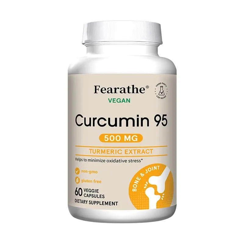 Curcumin - 95% Curcuminoids - Highly Absorbed Turmeric Supplement for Joint Health Comfort & Flexibility - 120 Capsules