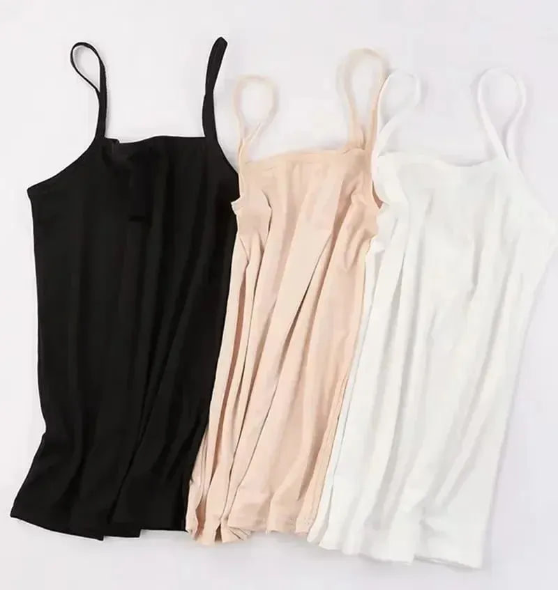 Basic Camisoles Women Crop Tops Sleeveless Shirt Bralette Tops Solid Color Strap Skinny Vest Female Slimming Tanks Bra Underwear — image 7