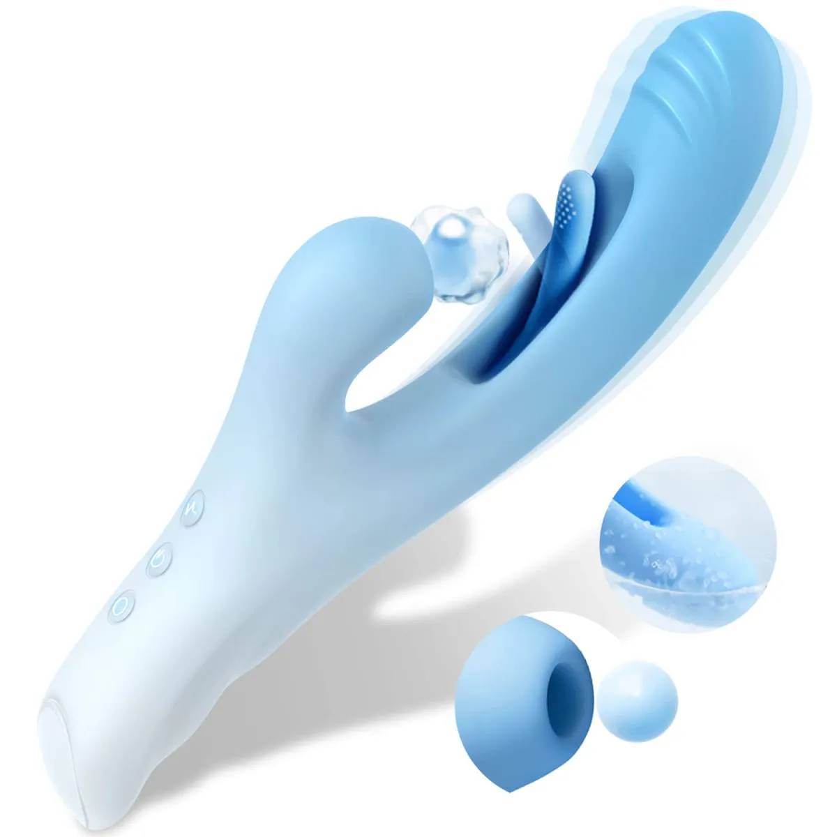 Vibrateur de vagin à battement de champ luxueux pour femmes, ventouse de lapin, vibrateur féminin, masturbateur, jouets sexuels pour femmes — image 1