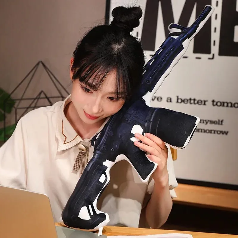 Super Cool Realistic Stuffed Printed Firearm Plush Toys Soft Funny Lifeiliek Rifle Sniper Rifle Toys Game Props For Boys — image 10