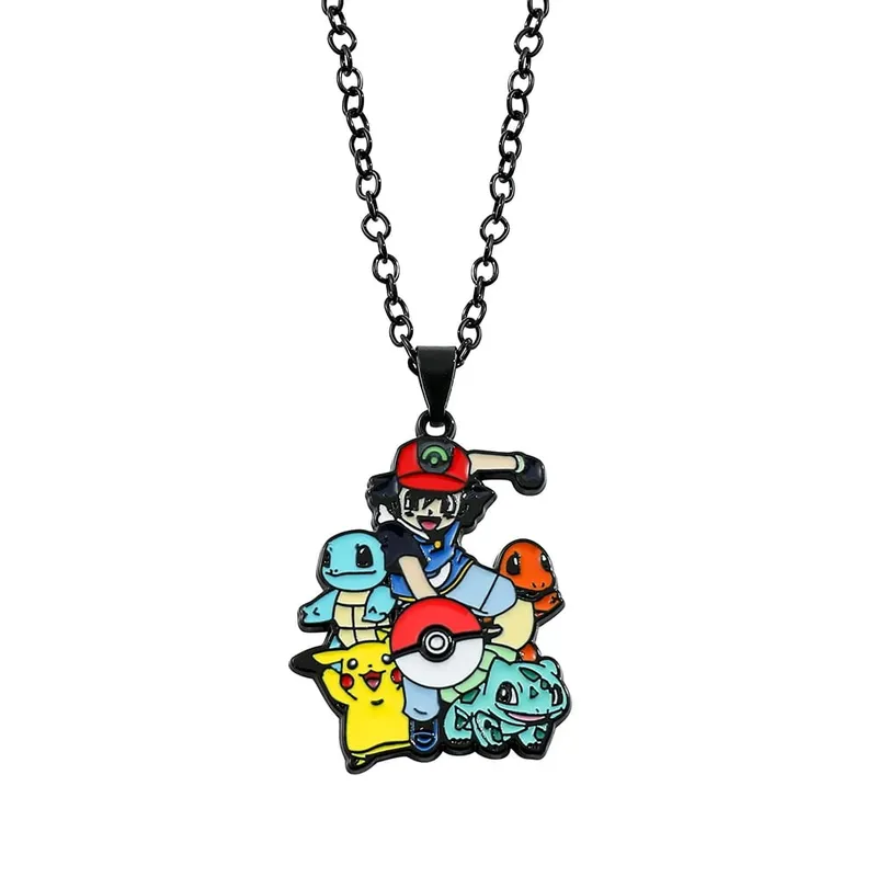 Anime Pokemon Metal Toy Cute Figure Pikachu Squirtle Psyduck Charmander Party Decoration Cosplay Gift