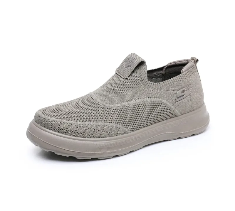 Atmungsaktive Mesh-Sneaker für Herren, leichtes Strickobermaterial, bequeme, weiche Sohle, rutschfeste, lässige Wanderschuhe, modisch, vielseitig