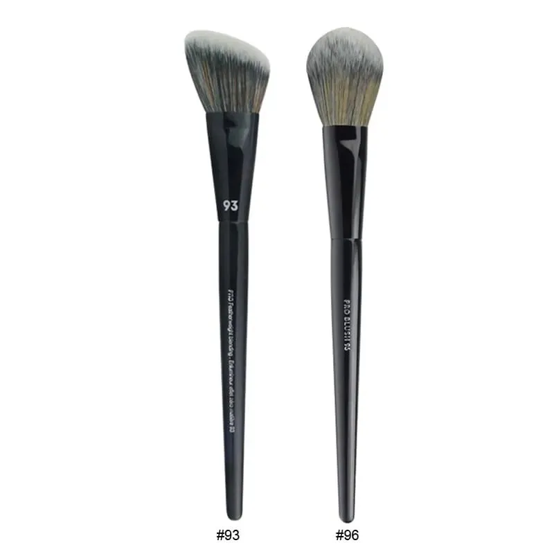 2pcs/set Pro Black Makeup Brushes Synthetic hair Powder Eye Shadow Smudge Highlight Foundation Airbrush Diffuser Make Up Brush — image 9