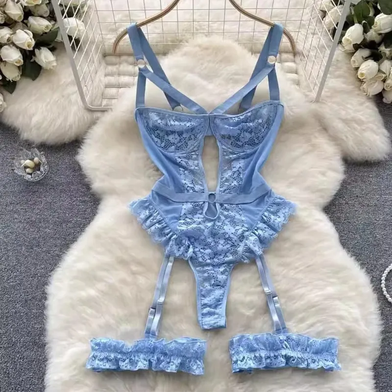 Erotic Underwear Bras Sets For Women Lace Garter Lingerie Intimates 2025 Underwire Bra And Panty Thongs Ladies Underwear Set — image 3