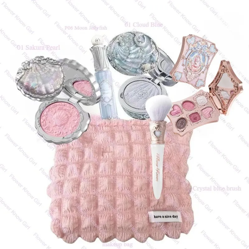 Flower Knows Shell's Jewel Collection Makeup Kit Full Professional Face Palette Blush Eyeshadow Lip Cream Highlighter Balm Sets — image 10