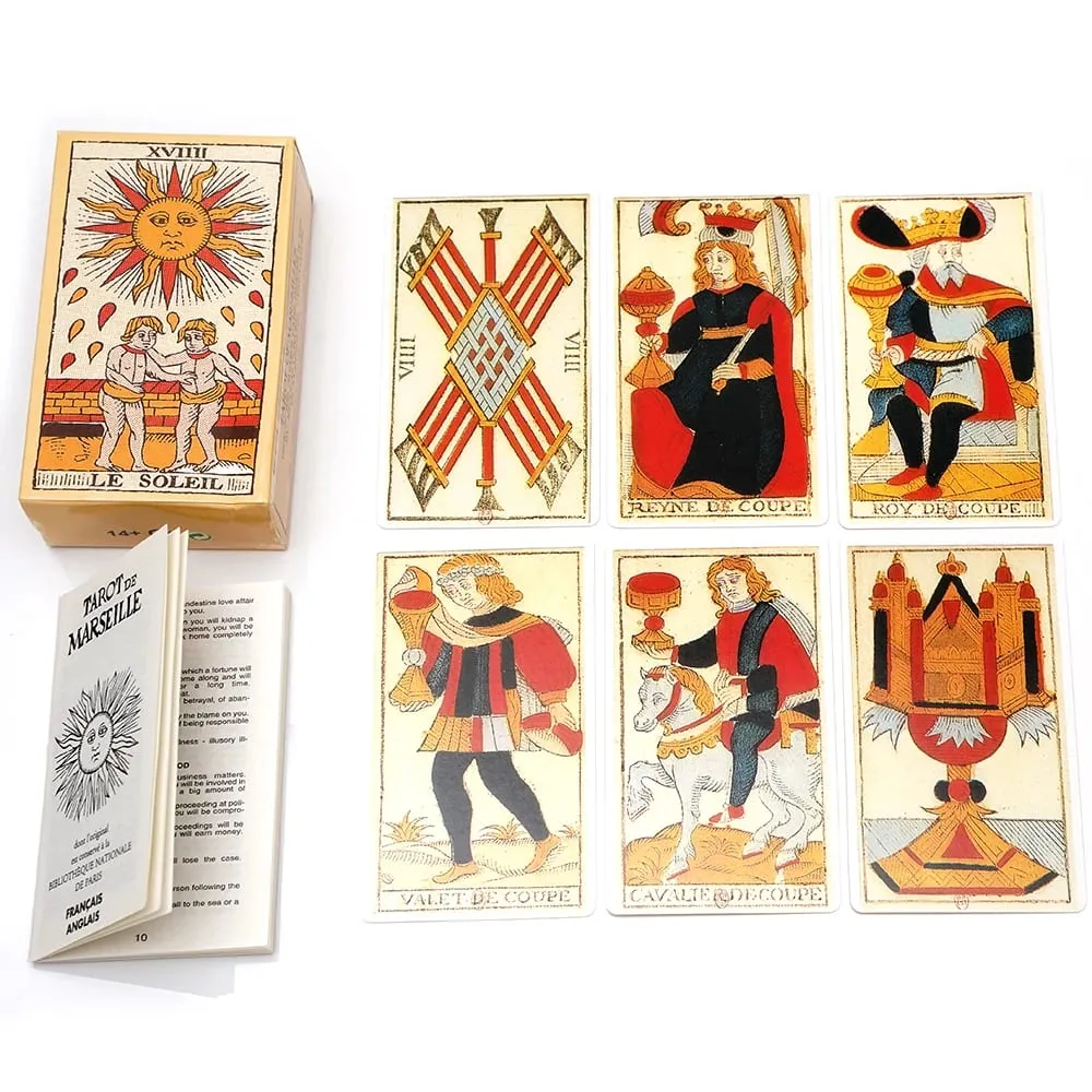 Français Tarot de Marseille Tarot Cards de Conver 78 Lames booklet French 78 Card of The Tarot de Marseille Published Board Game — image 1