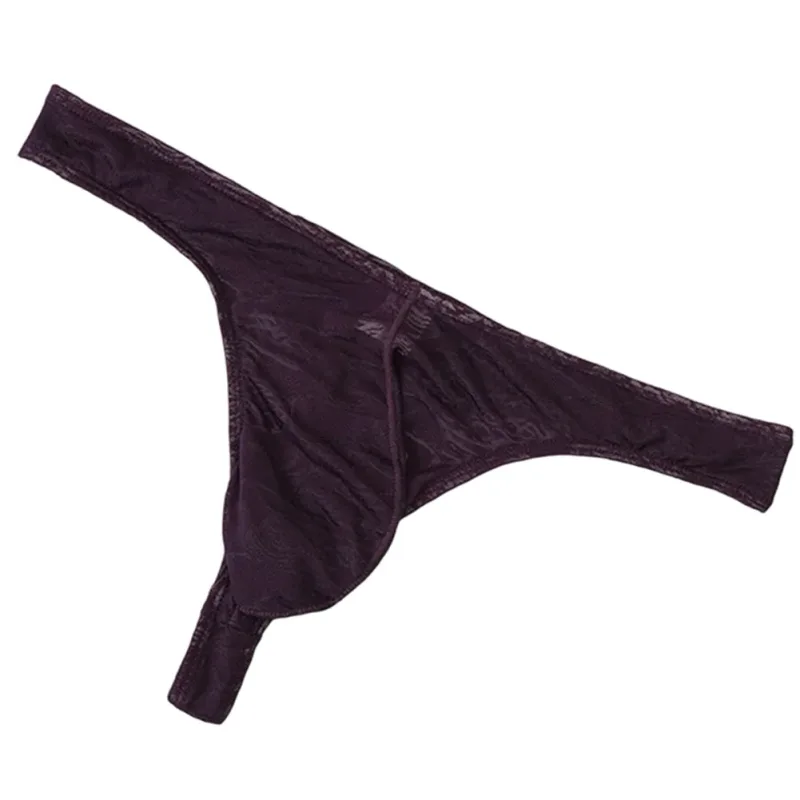 ผู้ชายลูกไม้ Jacquard G-String ชุดชั้นในสูงยืดขนาดใหญ่กระเป๋ากางเกงเซ็กซี่เกย์เร้าอารมณ์ T-back Underpants — image 15