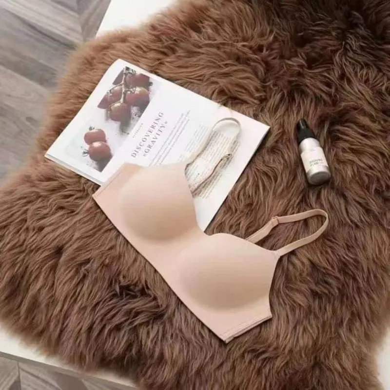 Reggiseno wireless morbido e confortevole, tessuto traspirante, coppa sottile, reggiseno push-up, design raccolto, reggiseno senza ferretto, lingerie bellezza