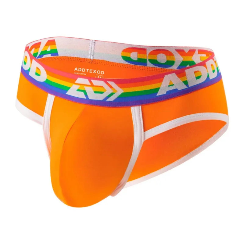 Sexy Men Underwear Rainbow Belt Multi Colored Youth Low Waist U Convex Pouch Brief Teenager Cotton Breathable Comfortable Bikini — image 4