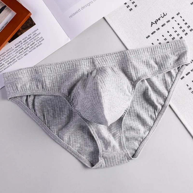 New Solid 1pcs/3pcs Cotton Underwear Men Brief Hot Shorts Mens Briefs Ropa Interior Hombre Breathable Size M2XL ST-MK56 — image 6