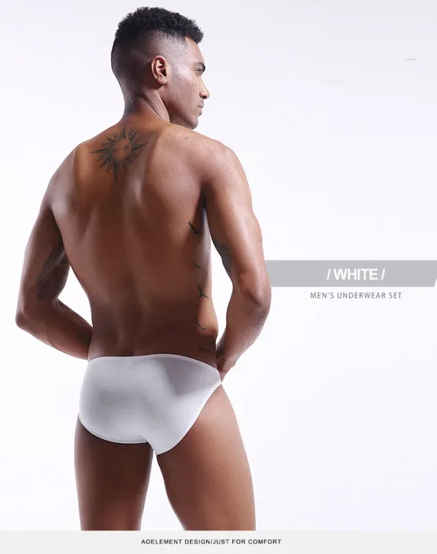 3PC Men's briefs Men's briefs U convex Modal thin stretch sexy low waist tight narrow bottom pants — image 11
