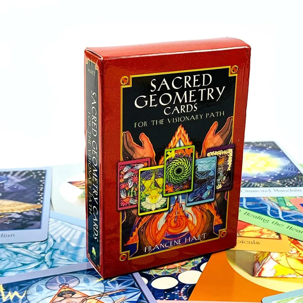 New Sacred Geometry Cards For The Visionary Path A 64 Pcs Oracle Cards Integrating Math Science and Spirituality Party Game — image 1