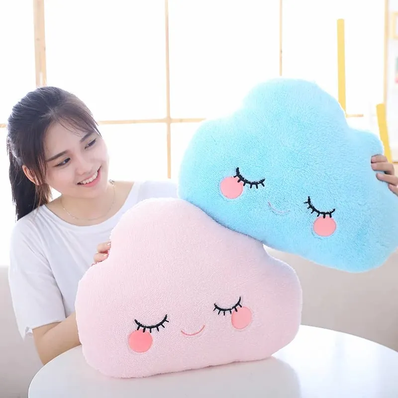 Fantastic Star Cloud Moon Rainbow Plush Pillow Stuffed Sky Natural Cushion Yellow Pink Blue Shy Emotion Plushie Decoration Gift — image 3