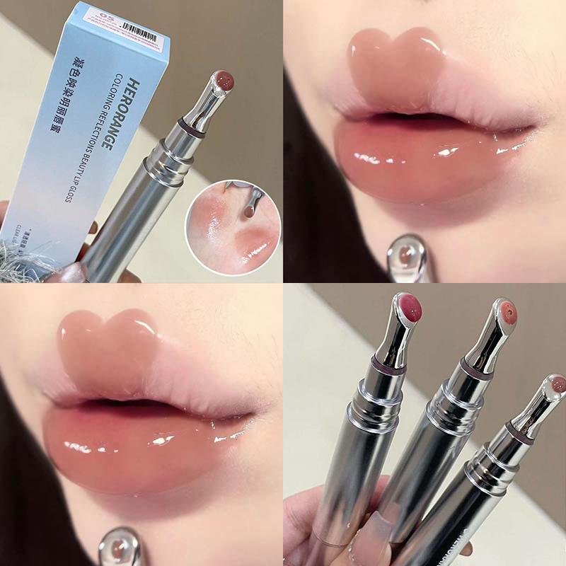 Mirror Watery Essence Lip Gloss Long-Lasting Non-sticky Plumping Liquid Lipstick Jelly Lip Glaze Makeup Moisturizing Lips Tint