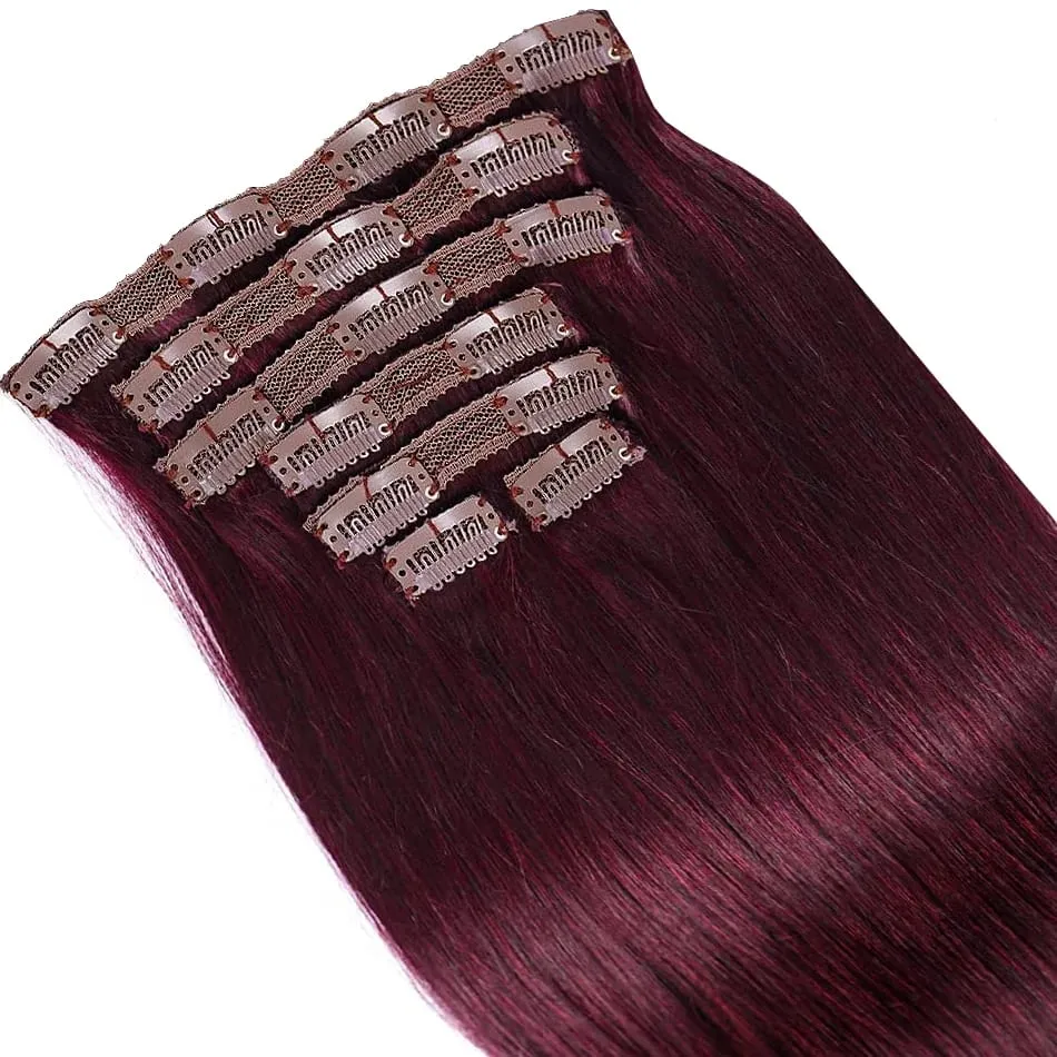 100% Real Human Hair Blonde Clips In Hair Extensions Bundles Natural Black Bulks Blonde 613 Piano Colored Brazilian Hair 30 inch — image 18