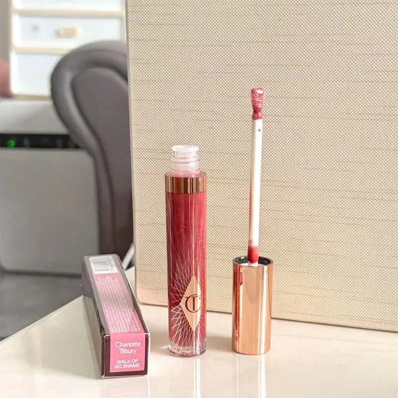 Charlotte 8-Color Hydrating Collagen Lip Gloss Lip Balm Jelly Fruit Flavored Lipstick Moisturizing Non Drying Lip Tilbury Makeup
