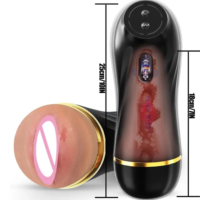 Vibrazione del porno maschile Dick Masturbatore Giocattoli del sesso per gli uomini Macchina per pompini a mani libere Masturbatori per l'allenamento del pene e il piacere degli uomini — image 8