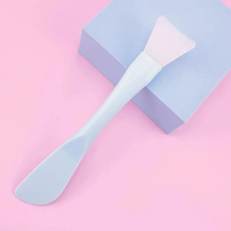 Dual-use DIY Mud Film Brushes Knife Type Flat Head Silicone Plastic Facial Mask Brushes Silicone Film Adjusting Rod Beauty Tools — image 9