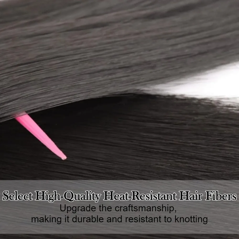 20cm/30cm Invisible Straight U-Shape Part Wig Pad Hairpiece for Women One Piece Clip-in Hair Extension Increased Hair Volume Wig — image 5