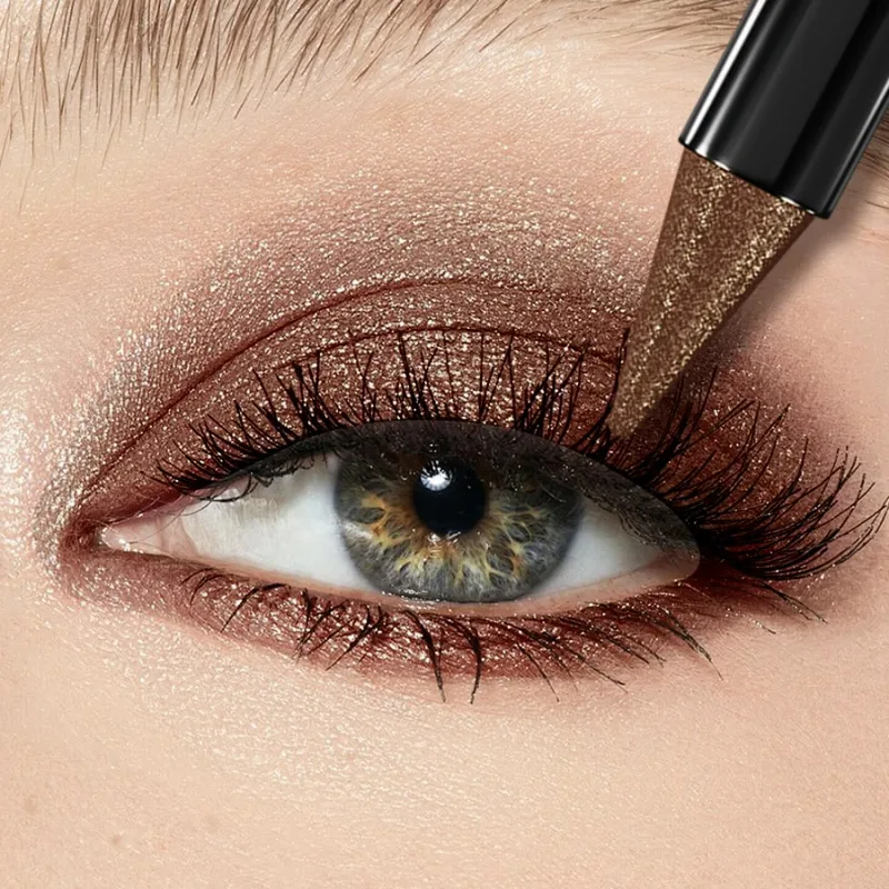 Bâton de fard à paupières en perles, 25 couleurs, 1 pièce, imperméable, longue durée, paillettes et couleur mate, maquillage, reflets du visage, cosmétiques, cadeau — image 5