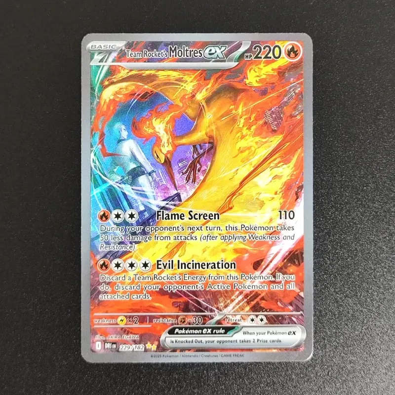Cartão tcg Inglês SV10 SV09 Destined Rivals Mewtwo da Equipe Rocket Garchomp de Cynthia Ethan Ho-Oh Jogo de Cartas Colecionáveis