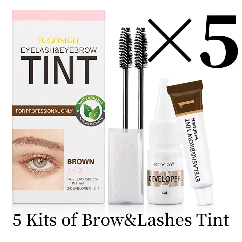 Eyelash Eyebrow Dye Tint Kit Brow Enhancer Mascara Lift Tinting Tattoo Eyes Makeup Tools
