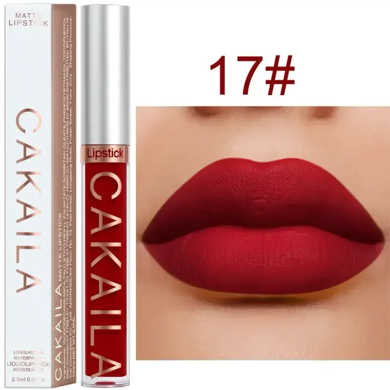 Lip Gloss Waterproof Matte Liquid Lipstick Long Lasting Velvet Lipgloss Tint Tube Nude Pigment Lip Makeup Cosmetics