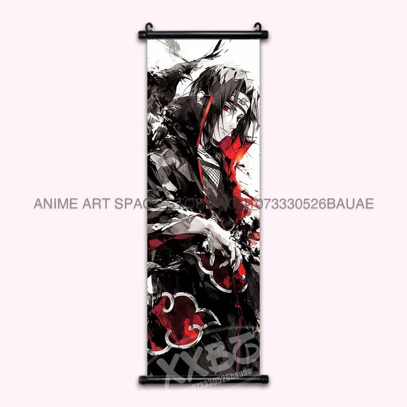 Anime Naruto Hanging Painting Hatake Kakashi Wall Art Scrolls Picture Uchiha Sasuke Home Decor Canvas Poster Haruno Sakura Mural — image 38