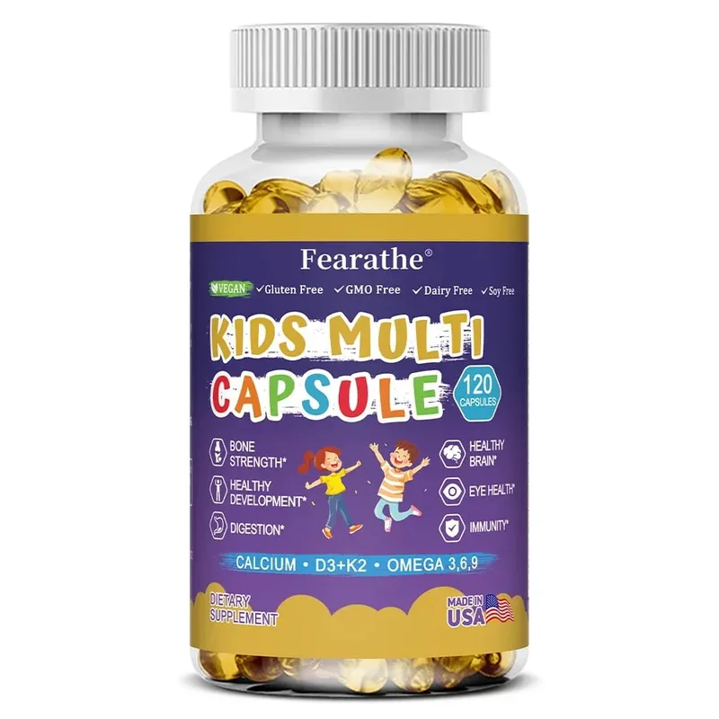 Caramelle gommose nutrizionali complete per bambini con vitamina D3, zinco e iodio per supporto immunitario e supporto alla crescita 60 caramelle gommose — image 9