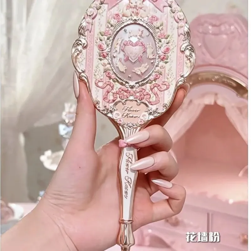 Flower Knows Mirror Moonlight Mermaid THE SWEETIE BEAR Collection Handheld Mirror Limited White Blue Pink Fairy Mirrors