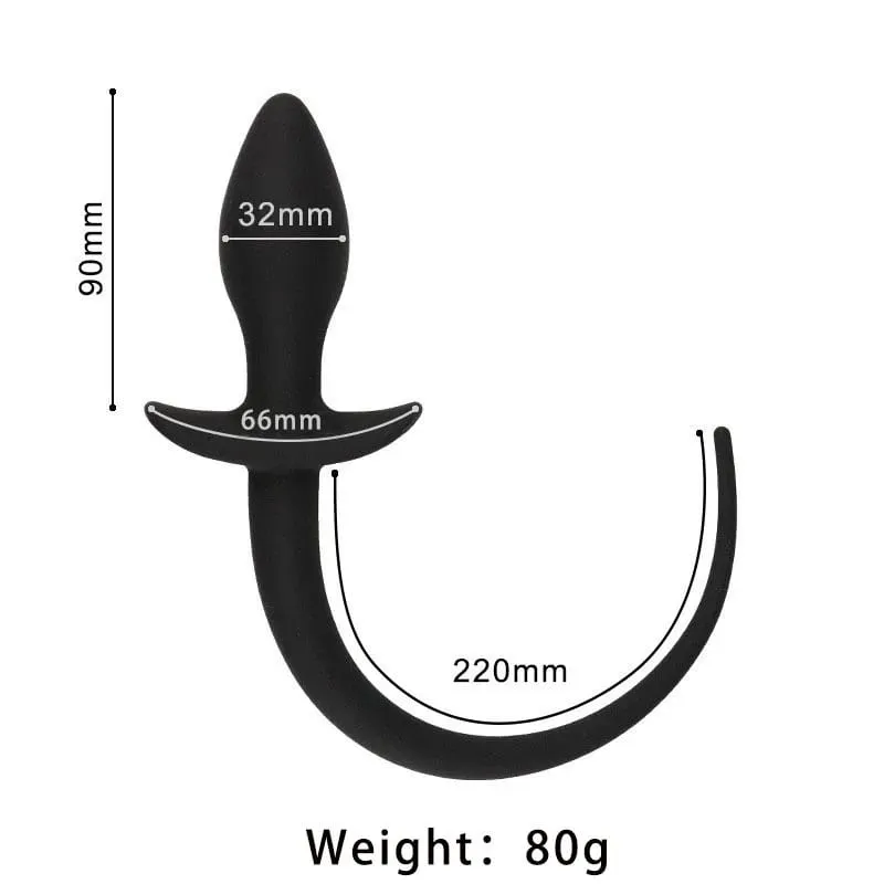 1PCS Silicone Butt Plug Pig Tail Dog Tail Puppy Play Gay Anal Accessories G-Spot Prostate Massager Anal Plug Tail Fetish Sex Toy — image 2