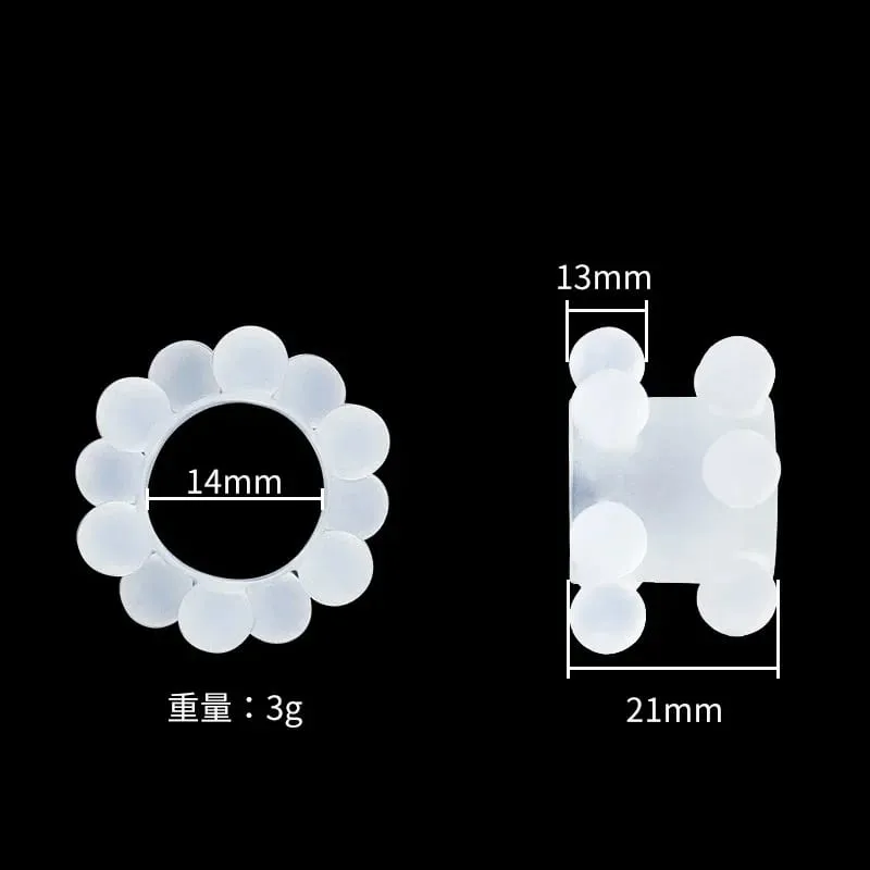 Silicone Penis Ring Beads Clitoris Stimulate Foreskin Correction Cock Rings Delay Ejaculation G-spot Massage Sex Toys for Men — image 6