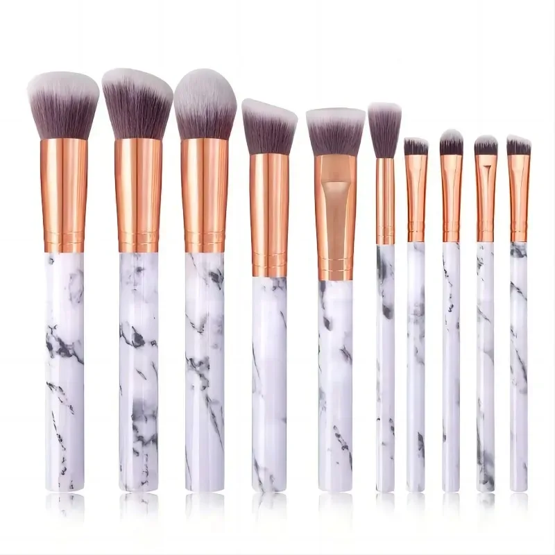 12 st blå sminkborstar Set Professional Foundation Powder Blending Blush Concealer Syntetisk fiberborste — image 11